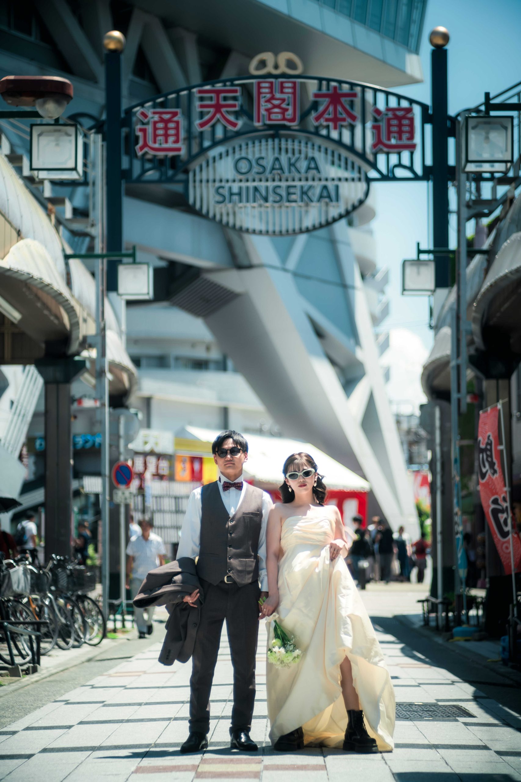 大阪レトロでクールにウェディングフォト